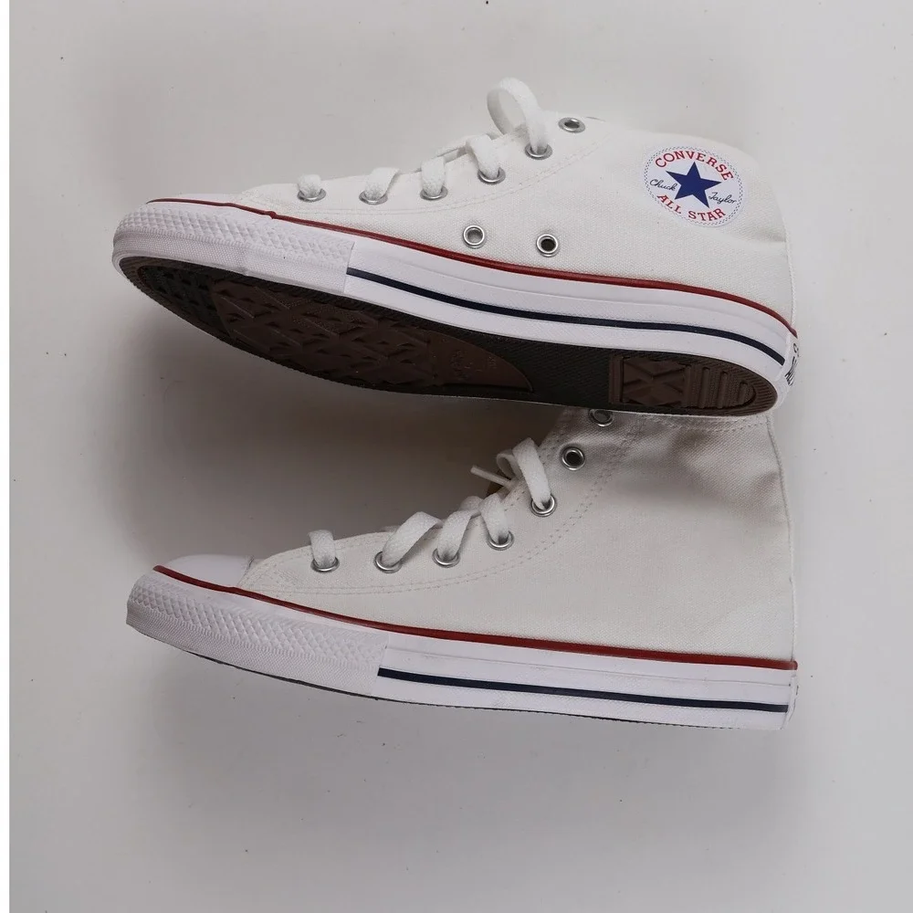Converse Shoes Chuck Taylor All Star High Top Optical White Solid 3Y Canvas NWT